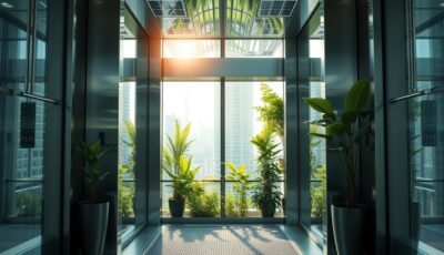 الاستدامة وكفاءة الطاقة في المصاعد