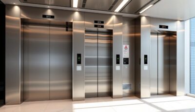 أشهر ماركات المصاعد العالمية: تيسن، ميتسوبيشي، وغيرها.